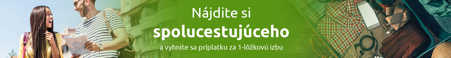 Nájdite si spolucestujúceho / spolubývajúceho