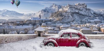 Adventný Salzburg a čarovný zámok Hellbrunn