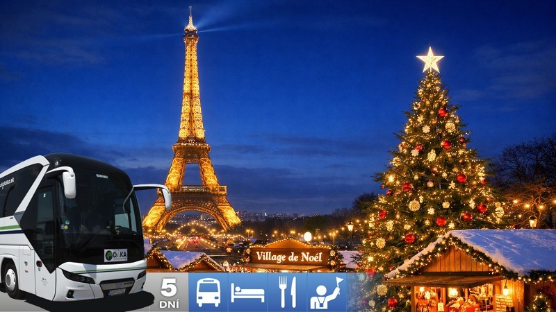 5-dňový adventný zájazd do Paríža