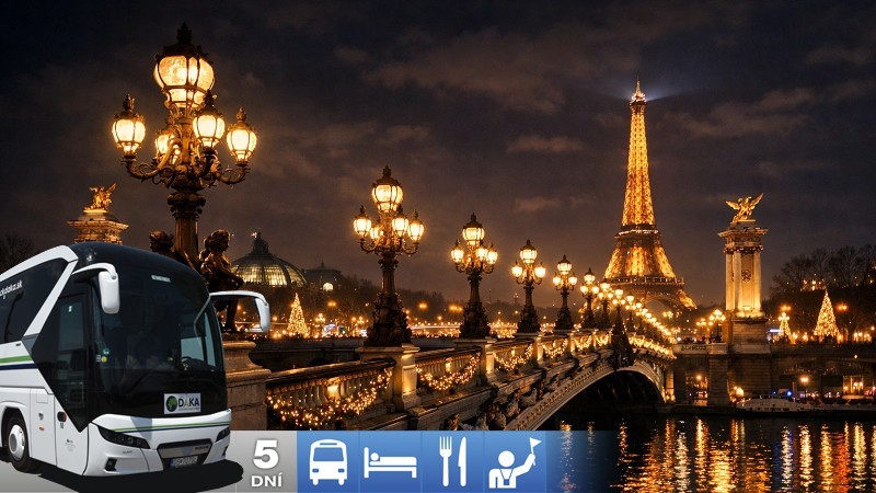 5-dňový silvestrovský zájazd do Paríža