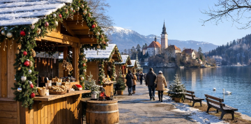 Advent v Slovinsku – Ľubľana a jazero Bled