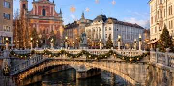 Advent v Slovinsku – Ľubľana a jazero Bled
