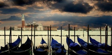Benátky a Lido di Venezia - lagúna a deň pri mori