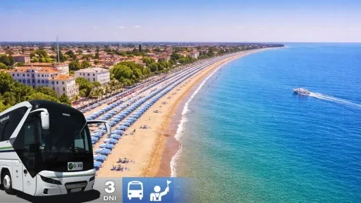 Benátky a Lido di Venezia - lagúna a deň pri mori