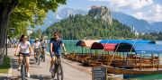 Slovinsko na bicykli – jazero Bled a Julské Alpy