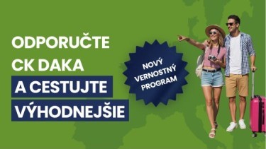 Odporučte CK DAKA a cestujte výhodnejšie