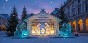 Adventný Graz s ľadovým Betlehemom