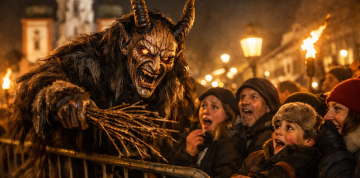 Adventný Mariazell so strašidelným Behom čertov