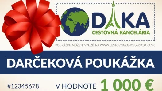 Darčeková poukážka 1 000 €