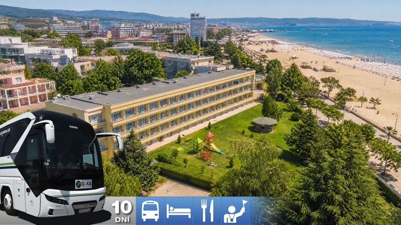 Slnečné pobrežie - Pliska hotel 3* s raňajkami a s dopravou