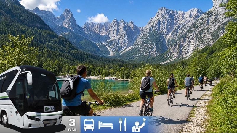 Slovinsko na bicykli – jazero Bled a Julské Alpy