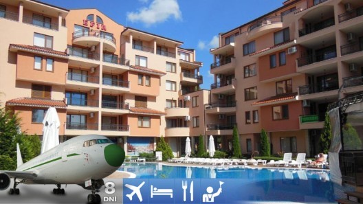 Slnečné pobrežie - Efir Apartmánový Hotel s letenkou