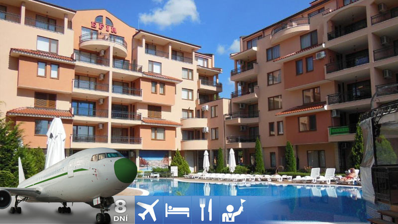Slnečné pobrežie - Efir Apartmánový Hotel s letenkou