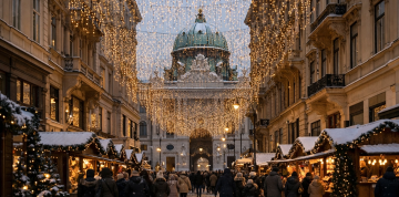 Vianočné trhy vo Viedni a čokoládovňa