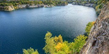 Kúpanie v Modrej lagúne pri Krakowe